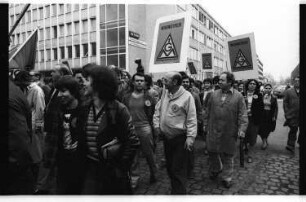 Kleinbildnegativ: DeTeWe-Warnstreik, 1981
