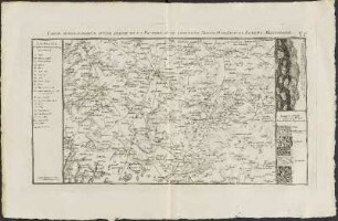 Carte Mineralogique D'Une Partie De La Picardie Où Se Trouvent Noyon, Ham, Chauny, Roye, Et Montdidier.