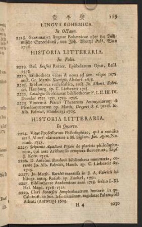 Historia Litteraria