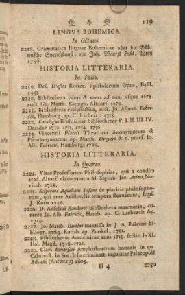 Historia Litteraria