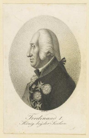 Bildnis Ferdinand I., König beyder Sicilien