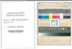 Entnazifizierung Gerhard Voecking , geb. 30.09.1897 (Holzhaendler)