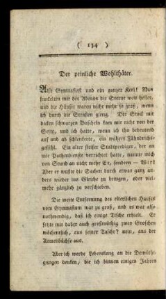 Der peinliche Wohlthäter