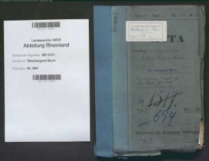 Caron, Albert geb. 09.01.1853; Bergassessor; ausgeschieden 1880; Prüfungs- und Personalakte Band 1