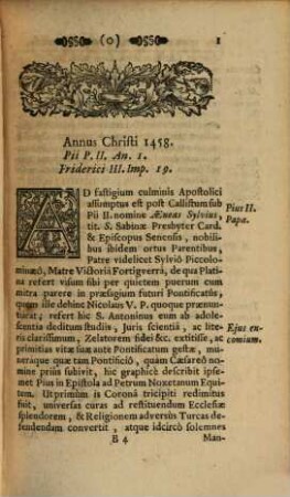 Compendium Annalium Ecclesiasticorum Eminentissimi Cardinalis Caesaris Baronii, 19. Incipiens ab Anno 1458. Perveniens usque ad Annum 1503