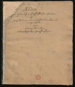 Medea. Arr.; Sprechstimme (X), strings; LorB 477