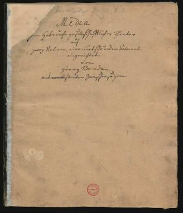 Medea. Arr.; Sprechstimme (X), strings; LorB 477