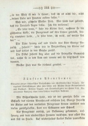 Fünftes Abentheuer