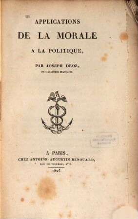 Applications De La Morale A La Politique