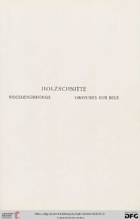 Holzschnitte - Wood-Engravings - Gravures sur bois