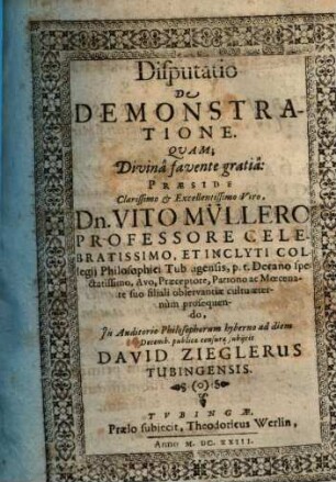 Disp. de demonstratione