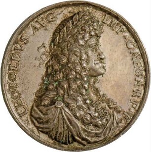 Medaille auf Kaiser Leopold I. und seine Gemahlin Eleonore Magdalene von Pfalz-Neuburg, 1677