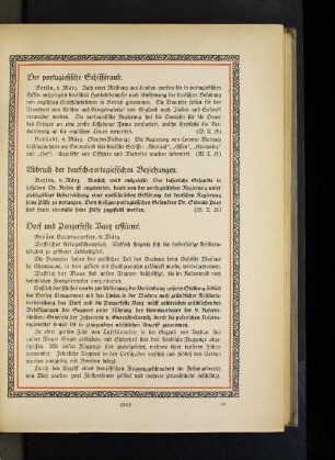 Der portugiesische Schiffsraub.
