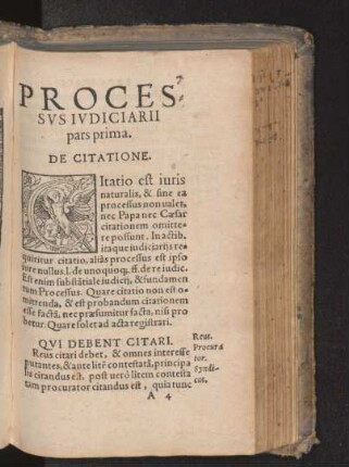 Processvs Ivdiciarii pars prima.