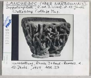 Wellesley College Museum: Doppelkapitell aus Languedoc oder Narbonnais