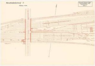 Verschiebebahnhof Schinkelwettbewerb 1932: (Teil-)Lageplan 1:1000