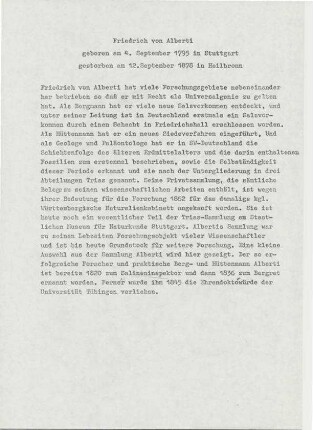 Text über Friedrich August Alberti (1795-1878)