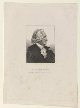 Bildnis des Jean Jacques Barthelemy