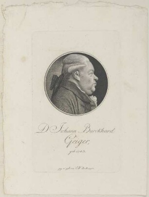 Bildnis des Johann Burckhard Geiger