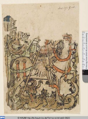 Hl. Georg zu Pferde (Fragment)