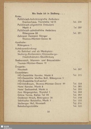 Wo finde ich in Stolberg ...