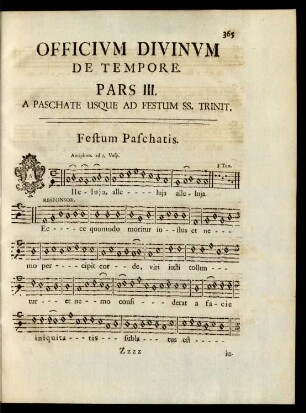 Pars III. A Paschate Usque Ad Festum SS. Trinit.