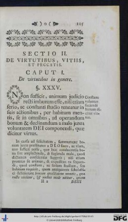 Sectio II. De Virtutibus, Vitiis, Et Peccatis.