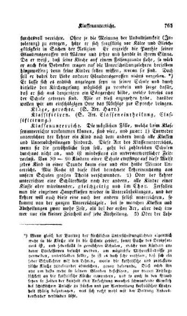 Klassenunterricht