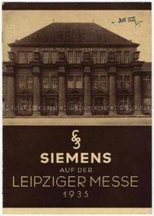 Elektrische Schalter und Antriebsmaschinen auf der Leipziger Messe 1935