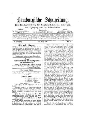 Vor vierzig Jahren : Schulmeisterbriefe eines holsteinischen Dorflehrers ; zwölfter Brief