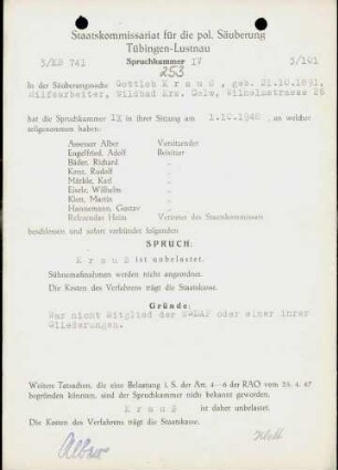 Krauss, Gottlob