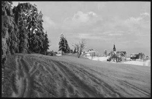 Schellerhau. Blick auf Schellerhau im Winter