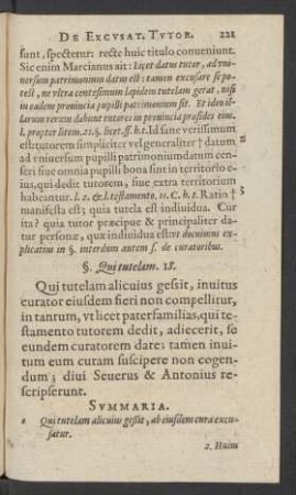 §. Qui tutelam. 18.