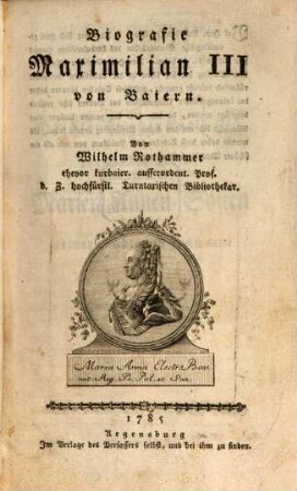 Biographie Maximilian III. von Baiern