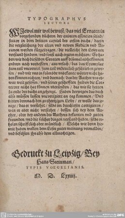 TYPOGRAPHUS LECTORI.