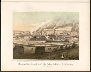 Das Amalgamirwerk und die Schmelzhütte, Halsbrücke bei Freiberg