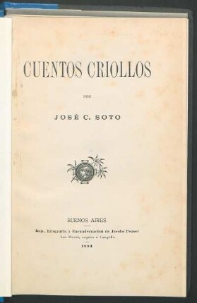 Cuentos criollos