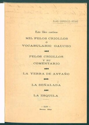 Pelos criollos