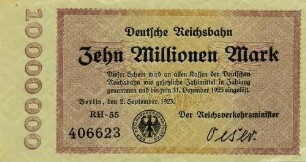 Gutschein - 10 Mill. Mark