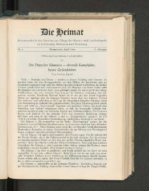 Nr. 4. Neumünster, April 1964. 71. Jahrgang.