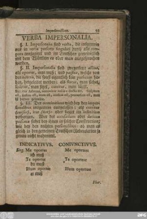 Verba Impersonalia.