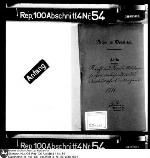 Reichs- und Kreismilitärsachen insbesondere das Osnabrücksche Kontingent