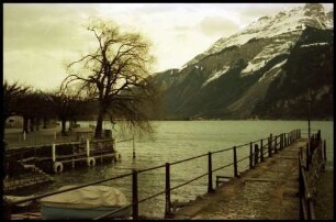Brienz: Brienzer See vom Bootssteg aus