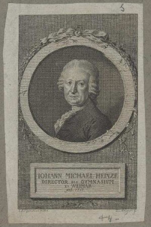 Bildnis des Iohann Michael Heinze