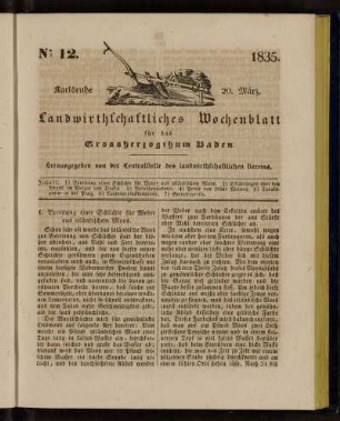 No. 12. 20. März