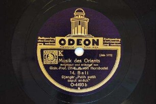 Musik des Orients : 13. Bali, (Pagan) Gamelan Djogèd "Tjetjing Kereman"