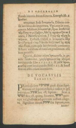 De Vocabulis Ebraeis.