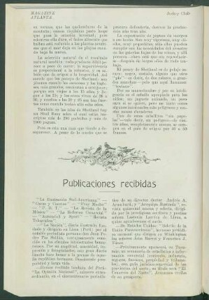 Publicaciones recibidas