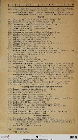 Theologische und philosophische Werke (Nr. 257-271)