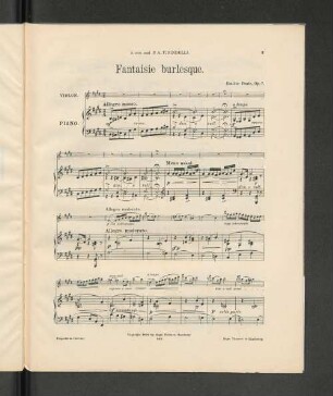 Fantaisie burlesque. [Piano.]